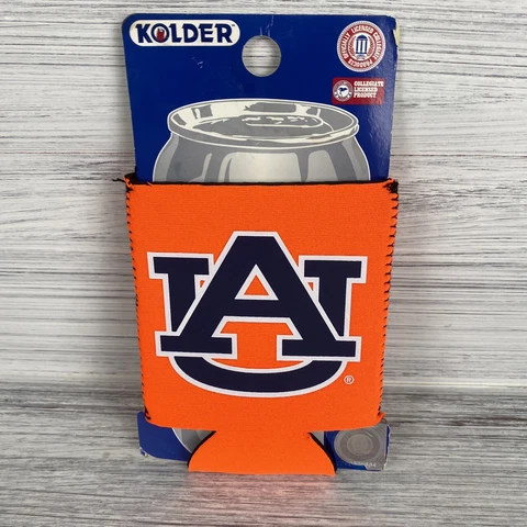 Auburn Tigers Orange  Can Koozies Sleeve NCAA Officially Licensed Cover