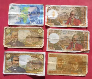 France - Lot de 6 Billets Divers ! - Picture 1 of 2