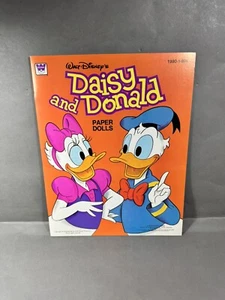 Vintage Paper Doll Witman Punch Out Book Disney Daisy & Donald - Picture 1 of 7