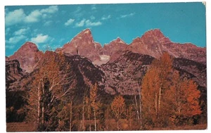 MIDDLE GRAND TETON  MOUNT OWEN & TEEWINOT National Park Wyoming Postcard WY  - Picture 1 of 2