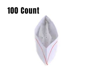 100 Pack - Disposable White Paper Chef Hat - Chef Hat's Quality Paper Hats - Picture 1 of 6