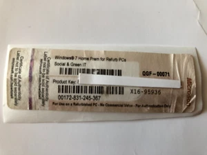 Windows 7 Home Premiumfor Refurb. PCs - Bild 1 von 1