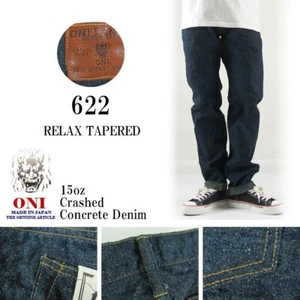 (ASK availability first) ONI Denim Relaxed Tapered 15oz Crushed Concrete new - Picture 1 of 4
