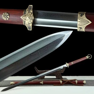 Battle Ready Folded Steel Sharp Chinese Tang Dynasty Sword Katana 问蝉唐剑 Saber - Picture 1 of 15