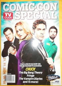 COMIC-CON SPECIAL tv guide CHUCK big bang theory VAMPIRE DIARIES supernatural - Picture 1 of 18