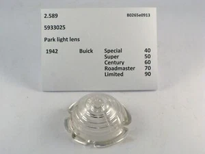 1942 Buick Special Super Roadmaster NOS park light lens 5933025 - Picture 1 of 3