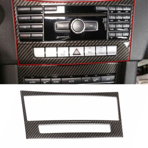 For Benz E-Class 2014-2015 Carbon Fiber Console Volume Button Frame Cover Trim - Imagen 1 de 9