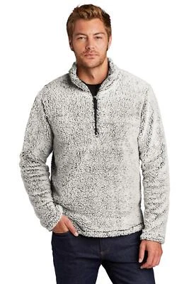 Port Authority Mens Long Sleeve Cozy 1/4 Zip Fleece Sherpa F130 - Image 1 of 2
