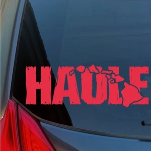 Distressed Haole Hawaiian Islands sticker decal wood tiki newcomer white western - Picture 1 of 1