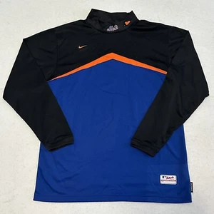 New York Mets Mock Turtleneck Nike Athletic MLB Authentic Vintage 90s Soto L - Picture 1 of 8
