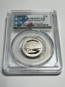 2014-S Proof Great Sand Dunes National Park Quarter PCGS PR69DCAM - Picture 1 of 4