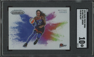 2022 Panini Prizm Brittney Griner Color Blast #3 SGC 10 Mercury Suns