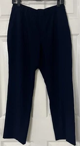 Susan Graver Damen Hose Größe 10P Marineblau Hoher Bund Polyestermischung Taschen - Bild 1 von 4