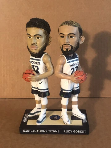 Minnesota Timberwolves Karl-Anthony Towns Rudy Gobert Bobblehead SGA Cover