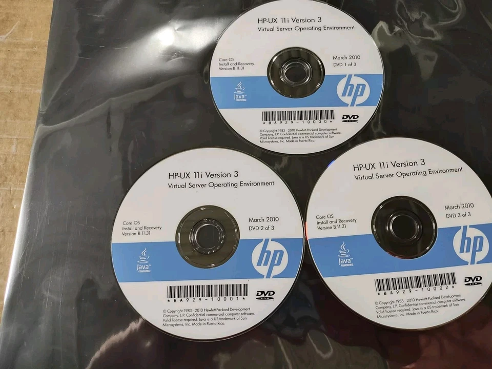 HP BA929AA VS-OE VIRTUAL SERVER 11i V3 OS MEDIA, BA927AA - Image 1 of 1