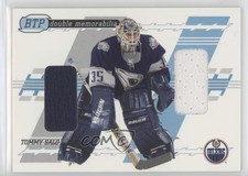 2002-03 ITG Be A Player Between the Pipes Double Memorabilia Tommy Salo #DM-8