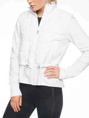 Athleta Fjord Hybrid PrimaLoft Running Jacket White 383874 Women's Large - Image 1 of 4