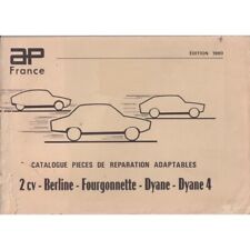 Citroen 2cv Dyane - Catalogue piece detachee adaptable 1980 en PDF