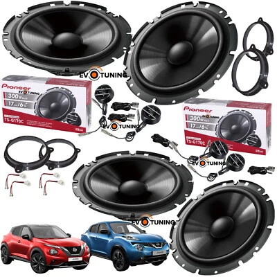 Kit 8 Casse Altoparlanti Pioneer Anteriori e Posteriori per Nissan Juke F15 F16 - Immagine 1 di 4