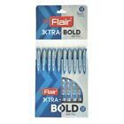 Flair Xtra Bold Blue Ball Pen Wallet Pack Tip Size 1.0 Mm Smudge Free Writing