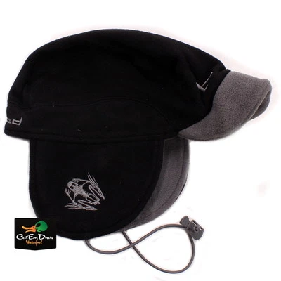 NEW BANDED GEAR UFS FLEECE BRIMMED BEANIE HAT CAP "b" LOGO BLACK - Image 1 of 3