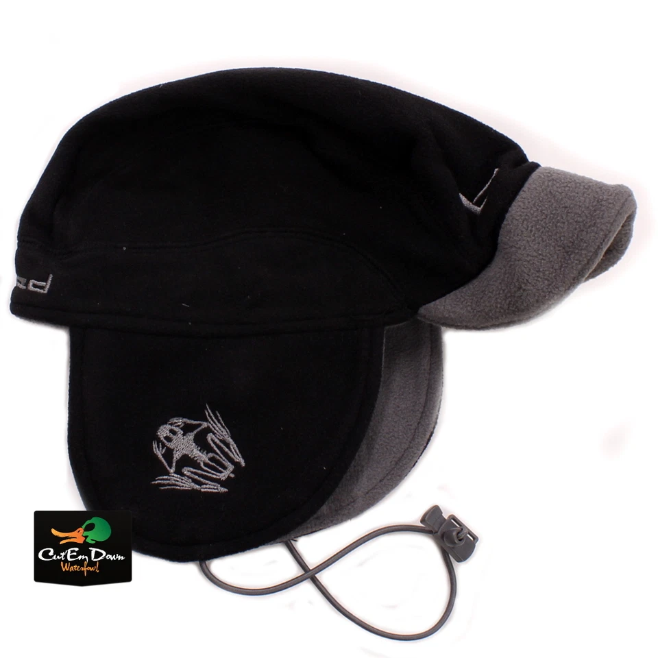 NEW BANDED GEAR UFS FLEECE BRIMMED BEANIE HAT CAP "b" LOGO BLACK - Image 1 of 3