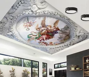 3D Good Angel I5834 soffitto carta murale murales stampa parete decalcomania decorazione Erin 2023 - Foto 1 di 5