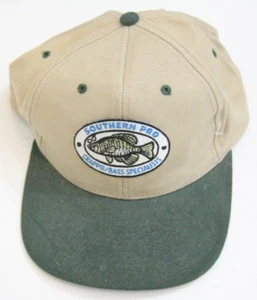 Southern Pro Crappie Bass Fishing Baseball Hat Strap Back One Size Fits All P67 - Picture 1 of 5