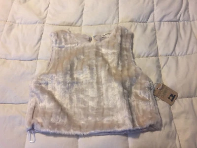 NUEVO CHALECO CAMISA MUJER ALGODÓN CARAMELO PIEL SINTÉTICA BEIGE CLARO TALLA PETITE PEQUEÑA Foto 1 de 4