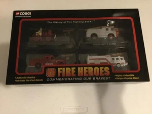 Corgi Fire Heroes 4 Pack Set #7 Geschichte der Feuerwehr Neu in Box - Bild 1 von 6