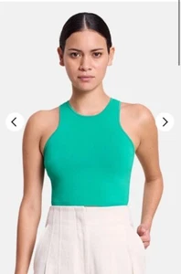A.L.C. Lola Top Clover Green Sleeveless S NWT $229 - Picture 1 of 6