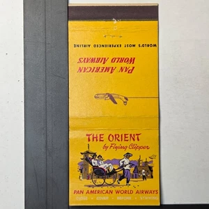 Pan American World Airways 1940s Flying Clipper Vintage Matchbook - Picture 1 of 2