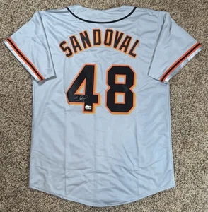Pablo Sandoval San Francisco Giants Gray Road Signed Custom Jersey XL Beckett - Picture 1 of 1
