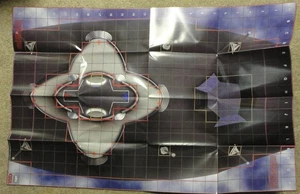 Yu-Gi-Oh! Heroclix Zeppelin/Battlecry Battle Map Indoor w/1 1/2" Squares - Picture 1 of 2