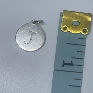 Bracciale Design Stella & Dot Charm Lettera "J" Argento Sterling 925 Firmato - Foto 1 di 5