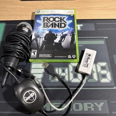 Rock Band Xbox 360 & 1 Microphone With USB Port Lot Bundle RARE - Image 1 of 4