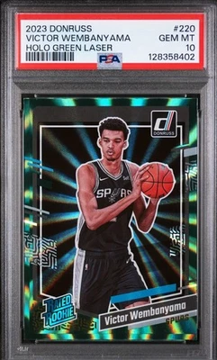 ‼️CHASER‼️2023 Panini Rated Rookie Victor Wembanyama Green Holo Laser READ DESC  - Image 1 of 2