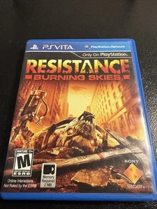 Resistance: Burning Skies (Sony PlayStation Vita, 2012) PSVita Game TESTED - Picture 1 of 4