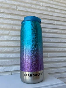 Starbucks Can-shaped Insulated Cold Storage Blue Gradient Stainless Steel JAPAN - Picture 1 of 2