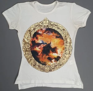 Ladies Vivienne Westwood 'Swarm Of Cherubs' T Shirt Size Small Art Deco Punk - Picture 1 of 6