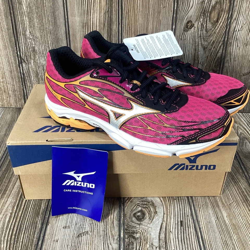 Mizuno Wave Catalyst Purple/Silver/Orange Womens 6.5 US Running Shoes J1GD16303 - Image 1 of 4