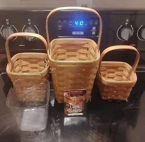 1997 Longaberger großer Hering Korb 3 Stück - Bild 1 von 6