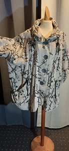 schicke Jacke in braun/beige Leinen - Bild 1 von 2