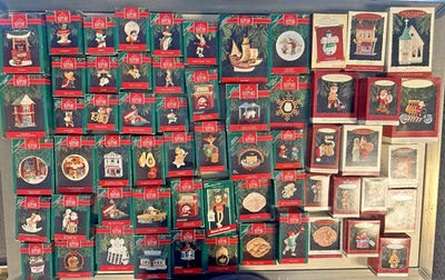 Lot of 60 Hallmark Keepsake Christmas Tree Ornaments Vintage 1990's - Image 1 of 4