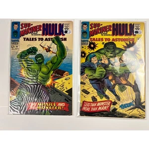 Vintage Tales to Astonish #85 & #83 Marvel Comic Book Hulk & Sub-Mariner 1966 - Picture 1 of 11