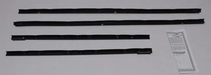 Window Sweeps Weatherstrip for 1965 Pontiac GTO Black Front Rear Left Right - Picture 1 of 8