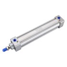 Pneumatischer Standard-Luftdruckzylinder silberfarben Metall