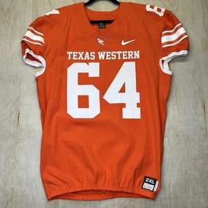 USED 2XL UTEP Miners Nike Texas Western On Field Football Jersey Team Issue #64 - Picture 1 of 15