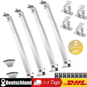 Supporto modulo solare parete tetto pavimento balcone centrale elettrica gancio 15-30 2 pannelli SET - Foto 1 di 6