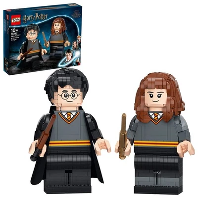Lego Wizarding World Iconic Brick-Built Harry & Hermione 76393 Building Set - Image 1 of 4